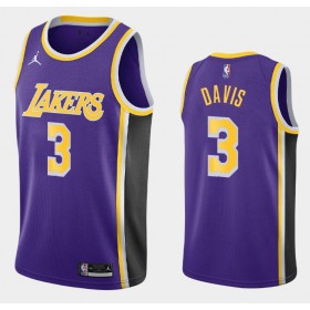 Los Angeles Lakers Anthony Davis 3 2020-21 Jordan Brand Statement Edition Pelipaidat Swingman - Miesten